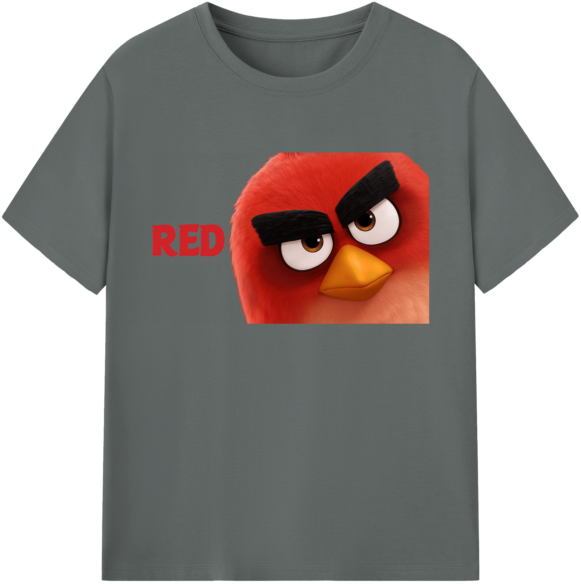 （画像用） Angry Birds アングリーバード 綿100％ メンズ半袖Tシャツ｜肌触りやわらか＆通気性